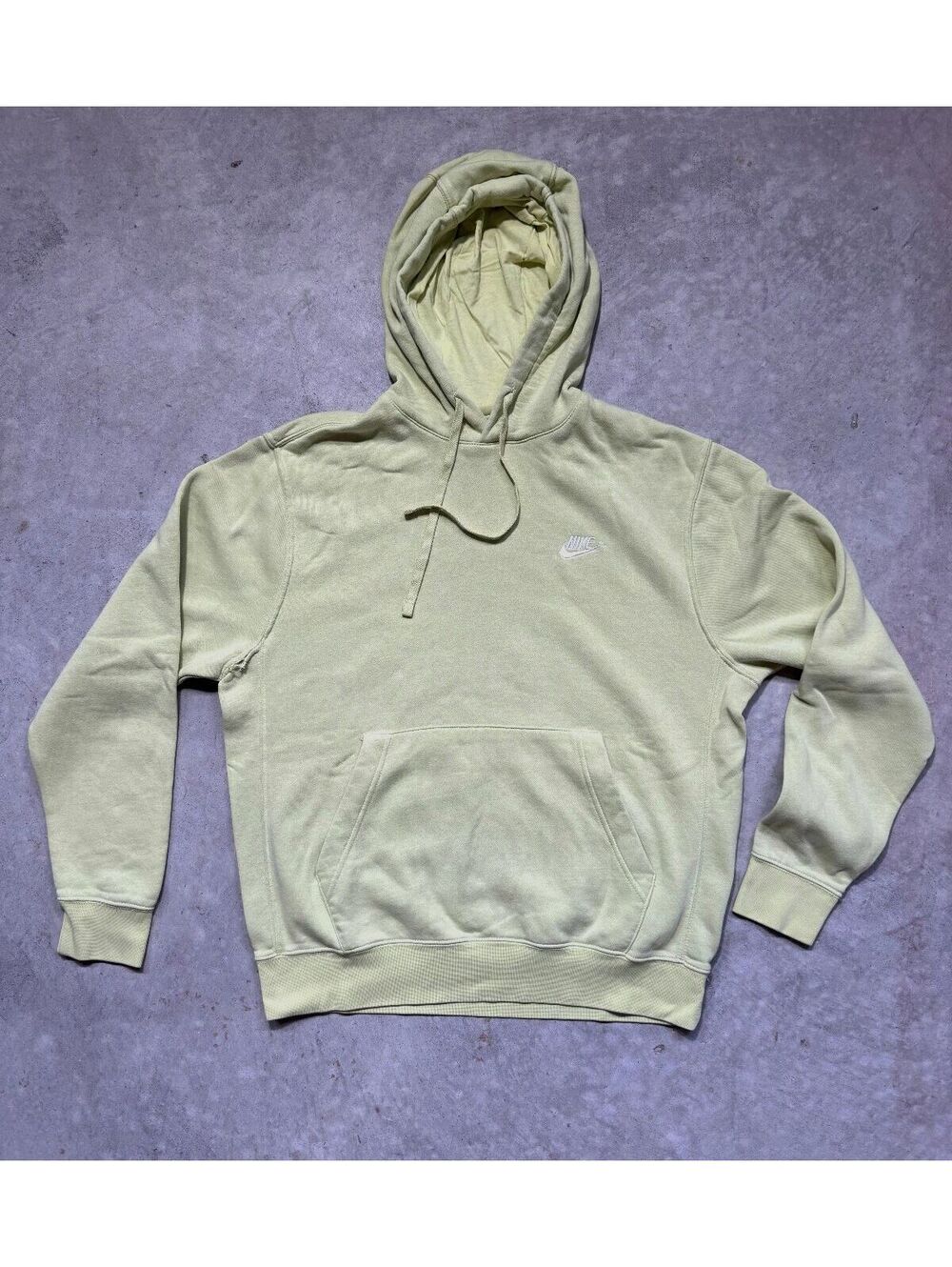 Nike Women's Sportswear Club Cotton Hoodie in Steam Green Kangaroo Pocket